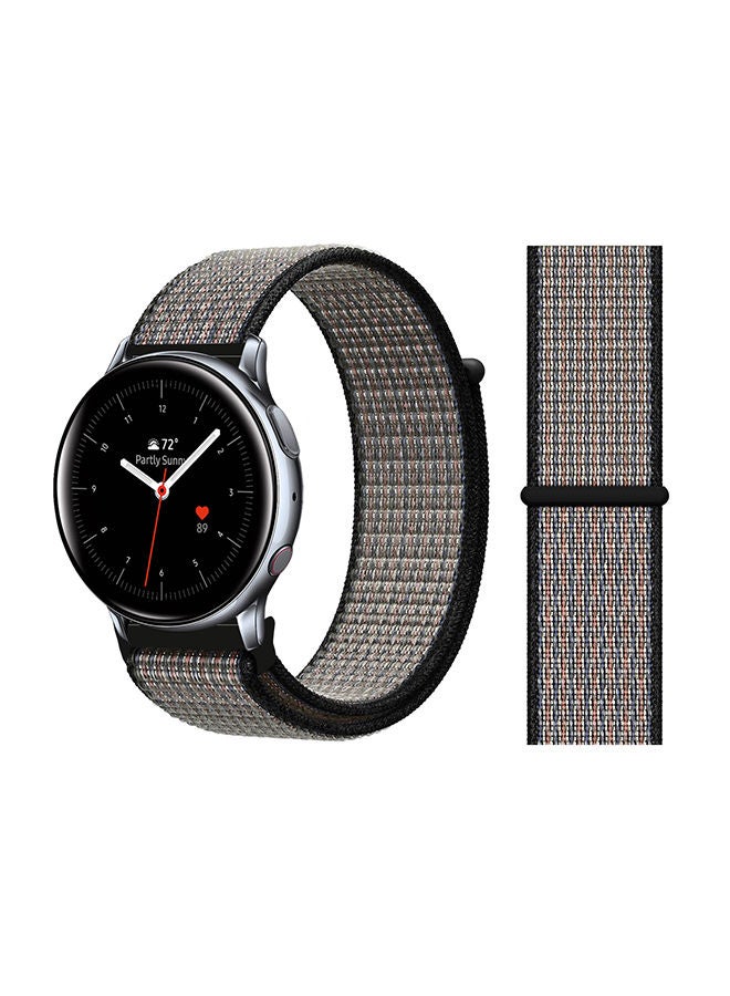 NIBEMINENT Nylon Loop Replacement Band For Samsung Active2 Multicolour