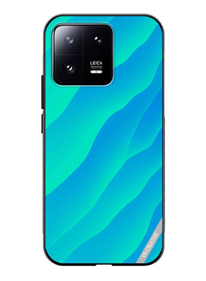 VR CREATIVE Protective Case Cover For Xiaomi 13 Blue Abstract2 Design Multicolour - Image 1