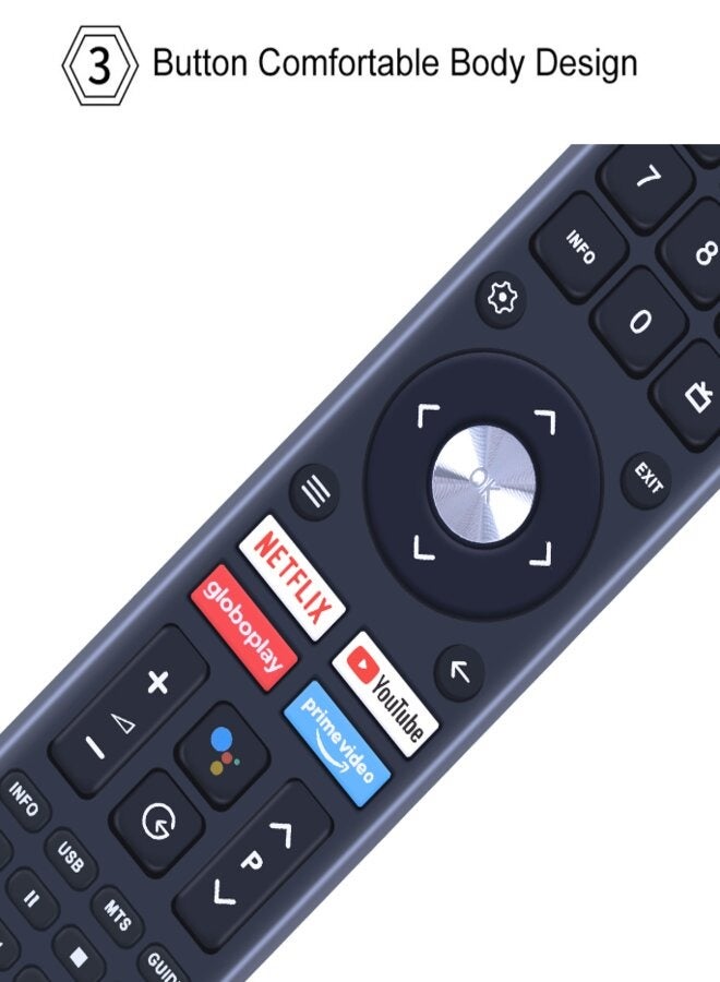 Android TV Remote Control for Arrow,Chiq Smart TV Compatible Google Assistant - Image 5