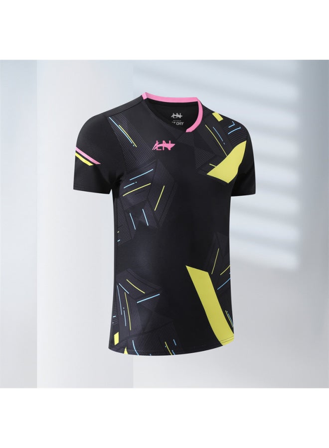 New Summer Badminton Suit Men's And Women's Breathable Volleyball Suit Short Sleeve Boys And Girls Children's Student Compeion Sportswear 3171