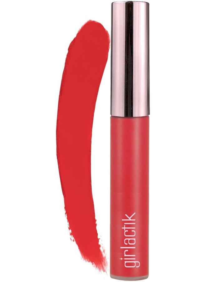 girlactik - Matte Lip Liquid In Warm Red Shade - Image 1