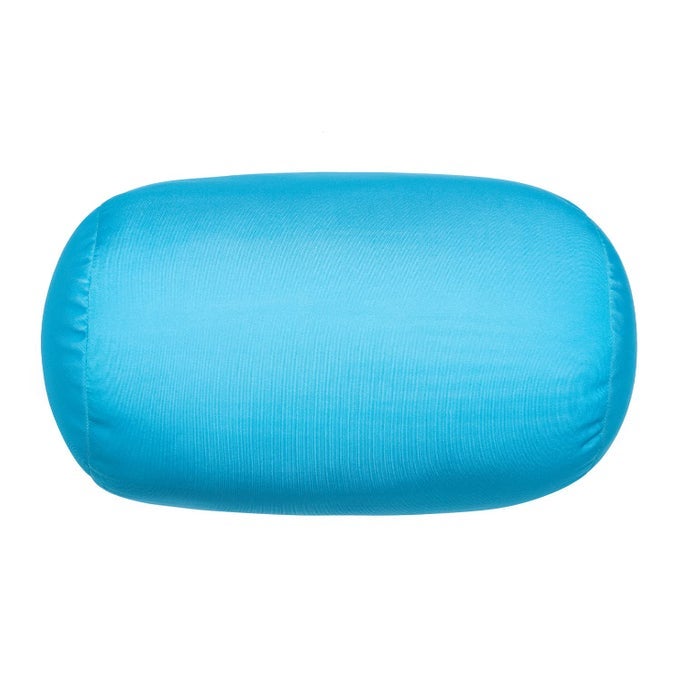 SQUISH BEAN BED MICROBEAD PILLOW BOLSTER TUBE BODY PILLOW SMOOTH COOL TOUCH FABRIC NECK BACK SUPPORT THROW TRAVEL PILLOW FUN COLORS TURQUOISE BLUE