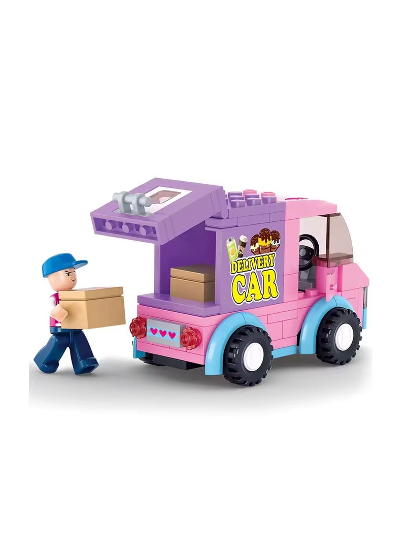 Sluban - New Girls Dream Distribution Vehicles Bricks Set 102 Pieces - M38-B0520 - Image 4