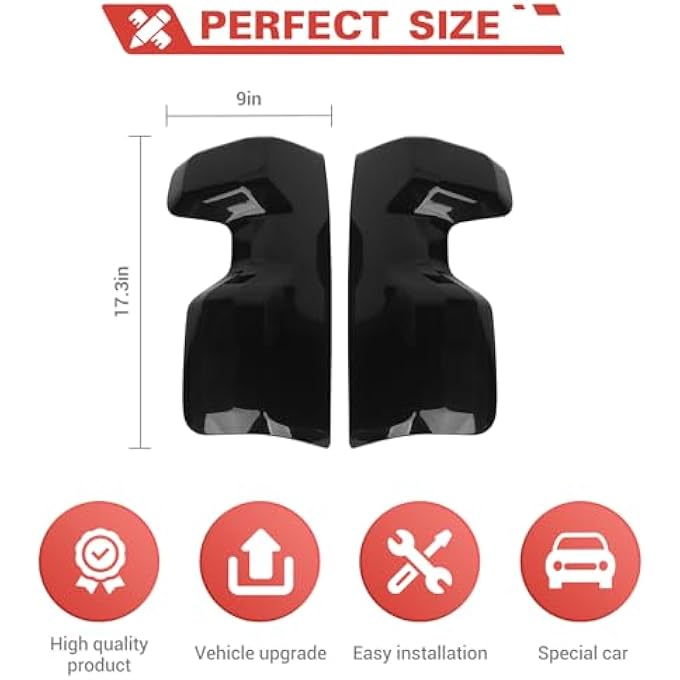 rayihni Smoked Black Tail Light Lamp Cover Rear Light Trim Decoration Accessories Compatible With Chevrolet Silverado 2022 2023 - Image 4