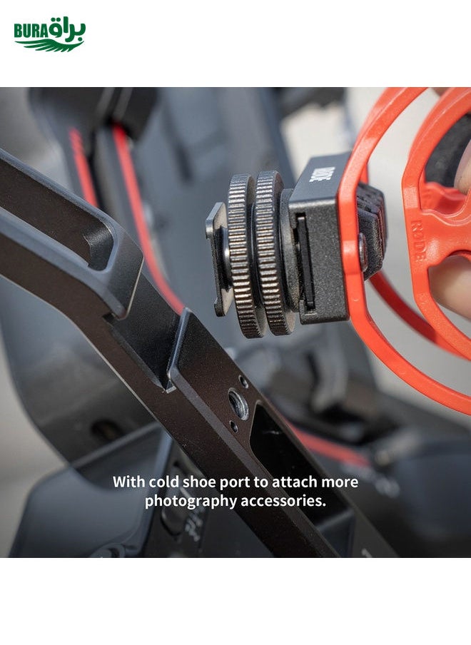 براق Pgytech Mini Focus Handgrip Mount for DJI Ronin Rs 3/Rs 3 Pro/Rs 2/RSC 2 (Black)  - Image 3