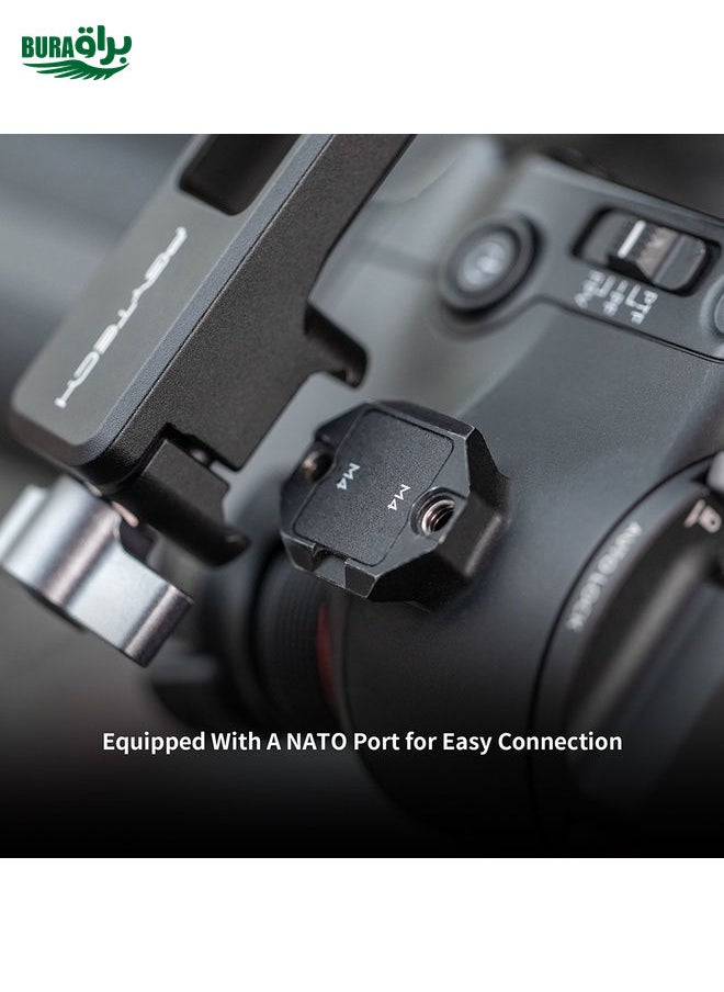 براق Pgytech Mini Focus Handgrip Mount for DJI Ronin Rs 3/Rs 3 Pro/Rs 2/RSC 2 (Black)  - Image 4