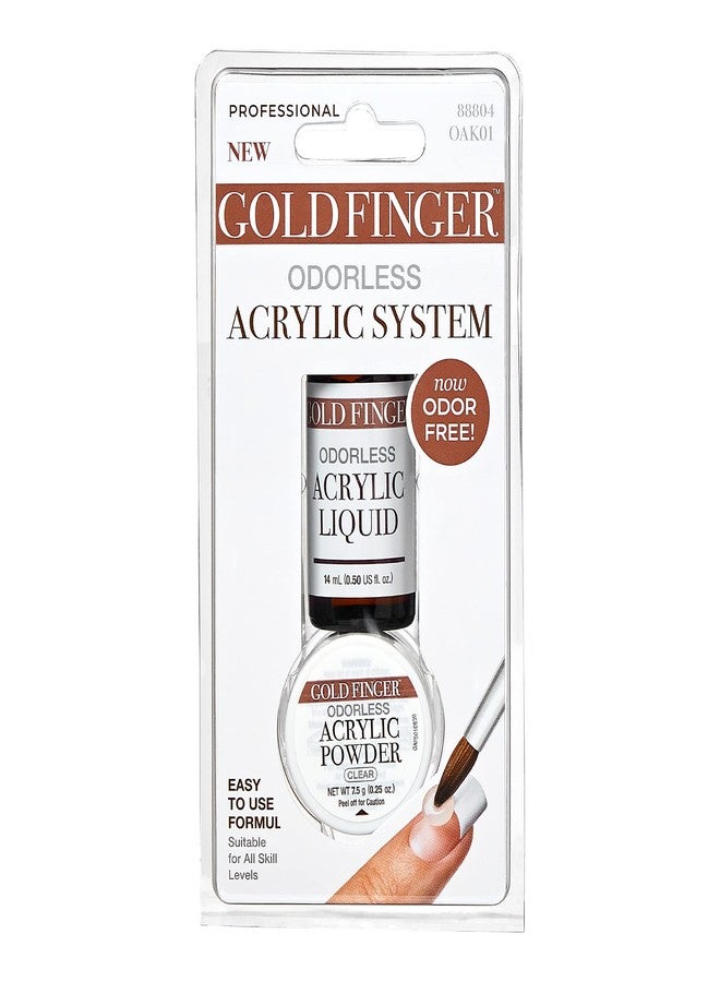 GoldFinger Odorless Acrylic Nails Kit, Professional Acrylic Liquid 0.5fl.oz. and Powder 0.25oz, Acrylic Nails Extension Kit for Beginner Made in USA - Image 2