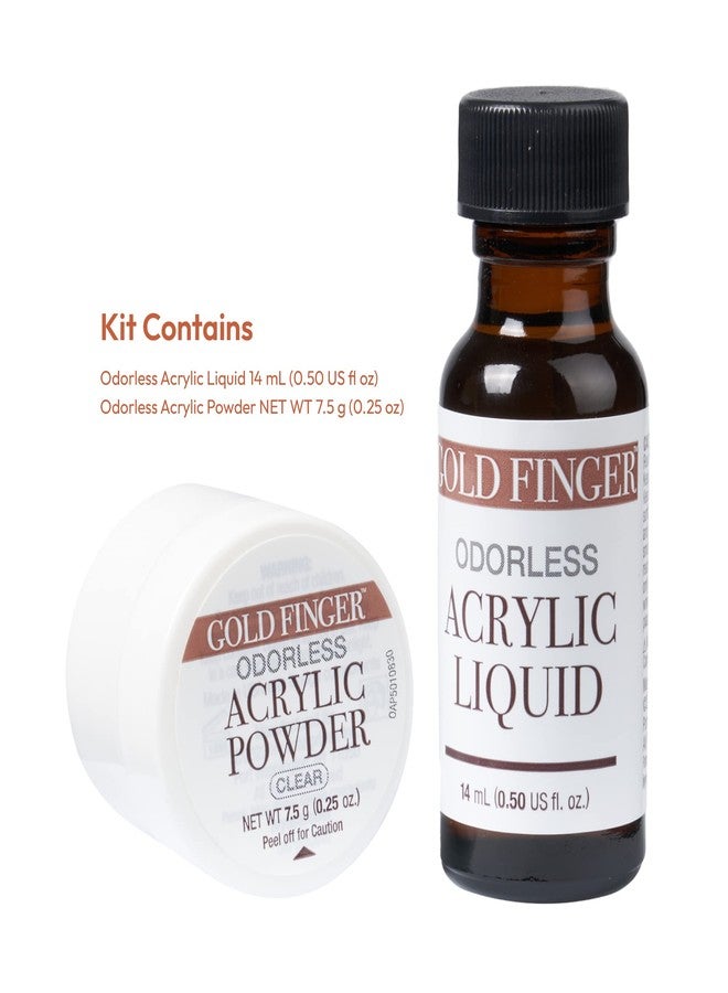 GoldFinger Odorless Acrylic Nails Kit, Professional Acrylic Liquid 0.5fl.oz. and Powder 0.25oz, Acrylic Nails Extension Kit for Beginner Made in USA - Image 3