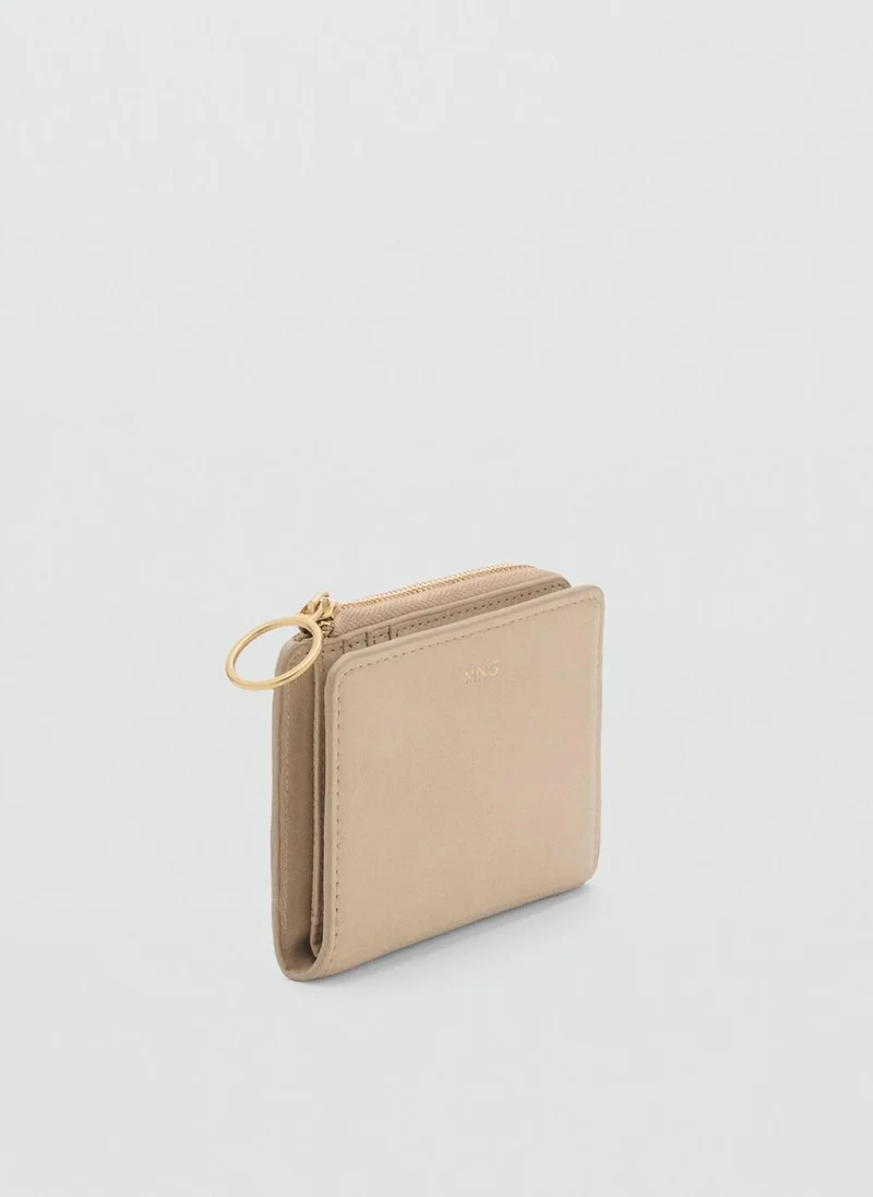 مانجو Zippered Flap Wallet