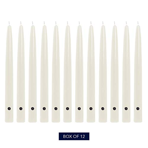 Colonial Candle Handipt Taper Candle, 10 in, White 12 count - Image 2