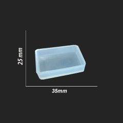 Hobizubi Necklace Resin Epoxy Mold - Rectangle - Code: 150  - Image 1