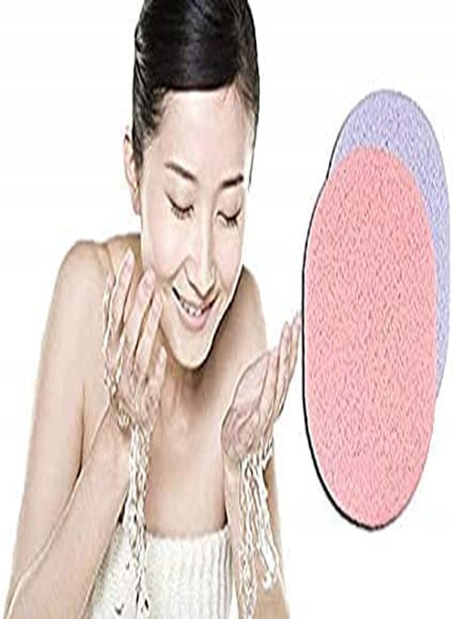 HuBBeR SHREE RAGHUVIR (PACK OF 4) Latest Branded Cosmetic Town Combo Face Cleaning Soft Sponge Puff Makeup Washing Pad Deep Cleaning & Exfoliating Facial Sponge Brush (Multi Color) - Image 1
