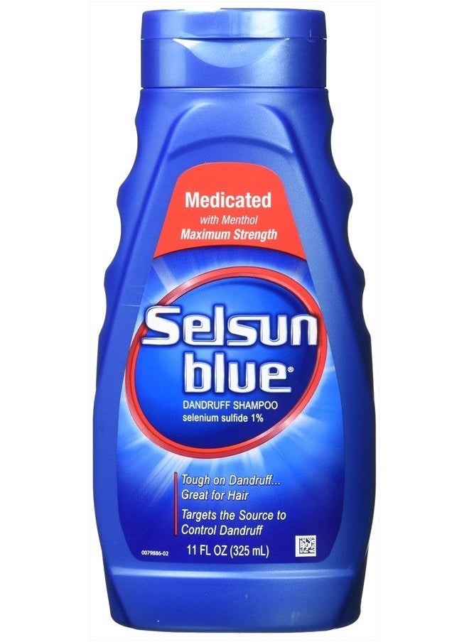 Selsun blue Medicated Dandruff Shampoo, 11 Fl Oz (Pack of 2)  - Image 1