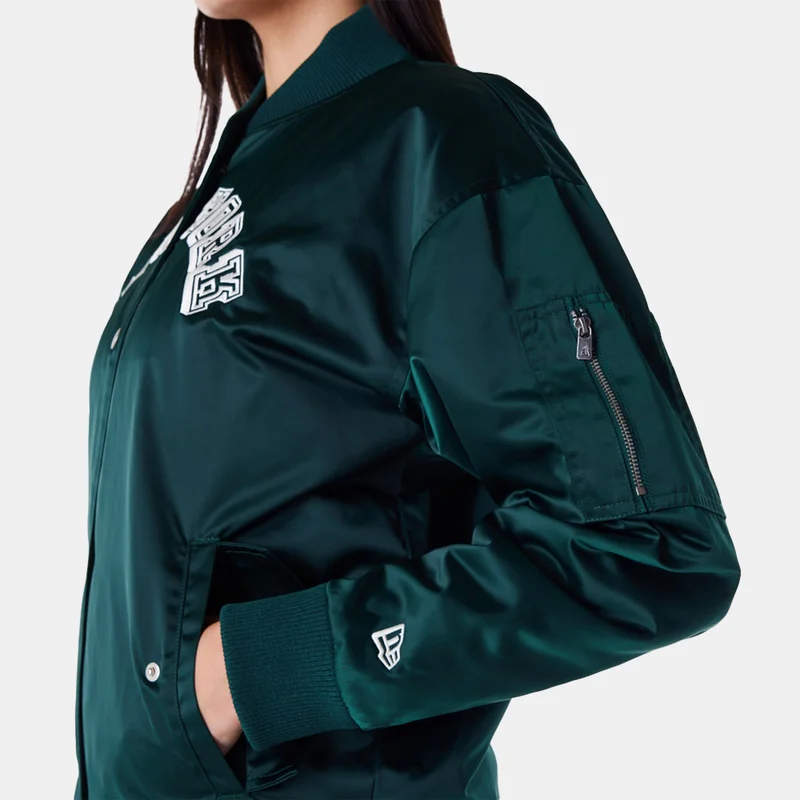 New Era Green Women's MLB New York Yankees Bomber Jacket for Women | Best Price UAE