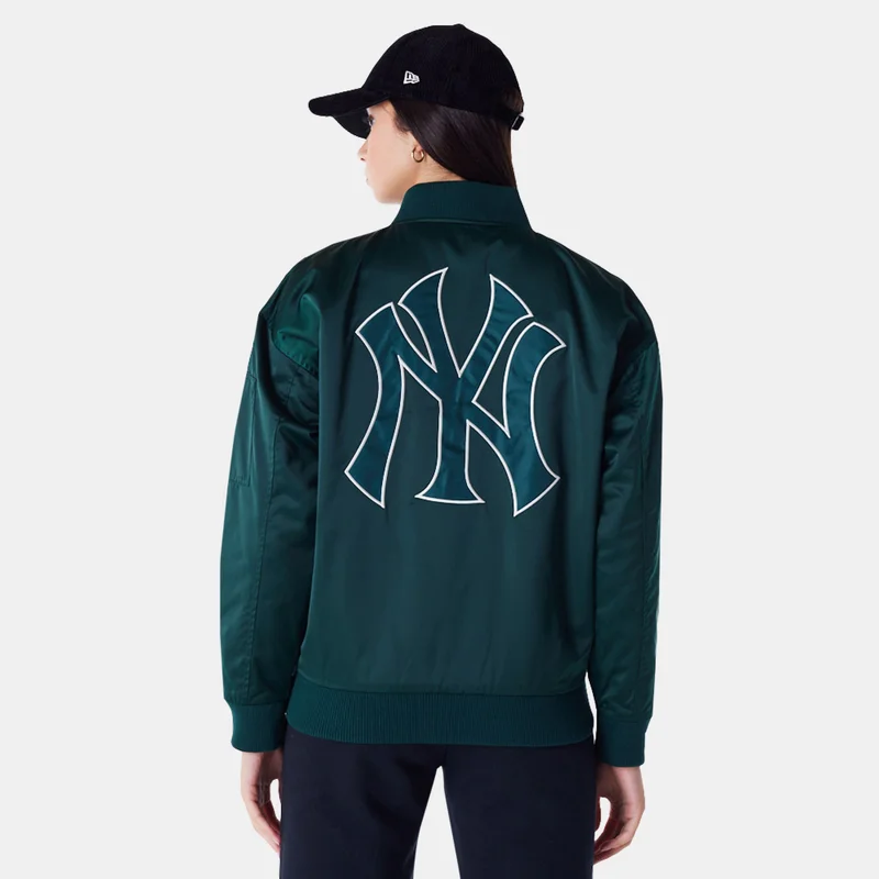 New Era Green Women's MLB New York Yankees Bomber Jacket for Women | Best Price UAE