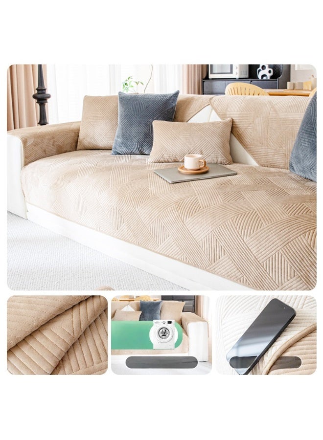 KUYING New Short Plush Sofa Mat 