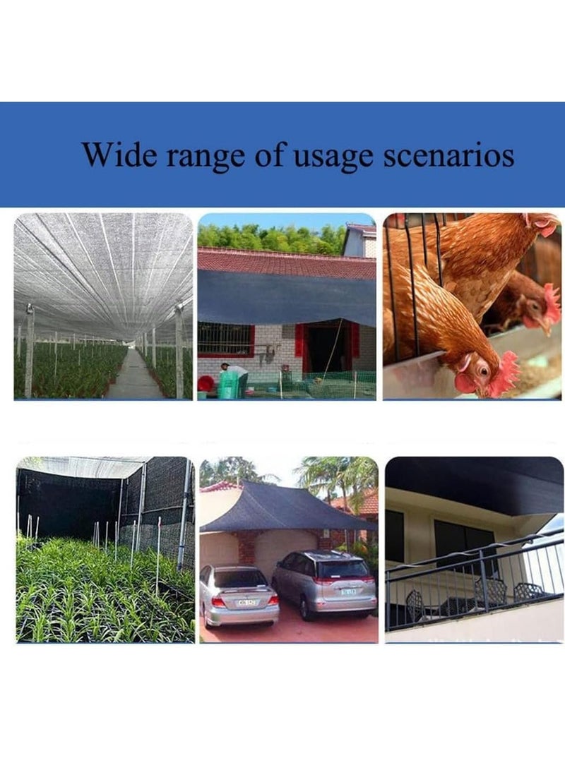 Captaintech 4x5m Shade Cloth, Rectangle Awning, Sun Shade 95% Outdoor Shade Sails, Outdoor UV Block Cover, Perfect for Outdoor Patio Garden Yard Backyard Pergola Decking Swimming Pool - Image 5