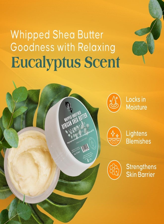 RA COSMETICS - 100% Whipped Unrefined Moisturizing African Shea Butter 6 oz Eucalyptus Ultimate Skin Moisturizer - Image 4