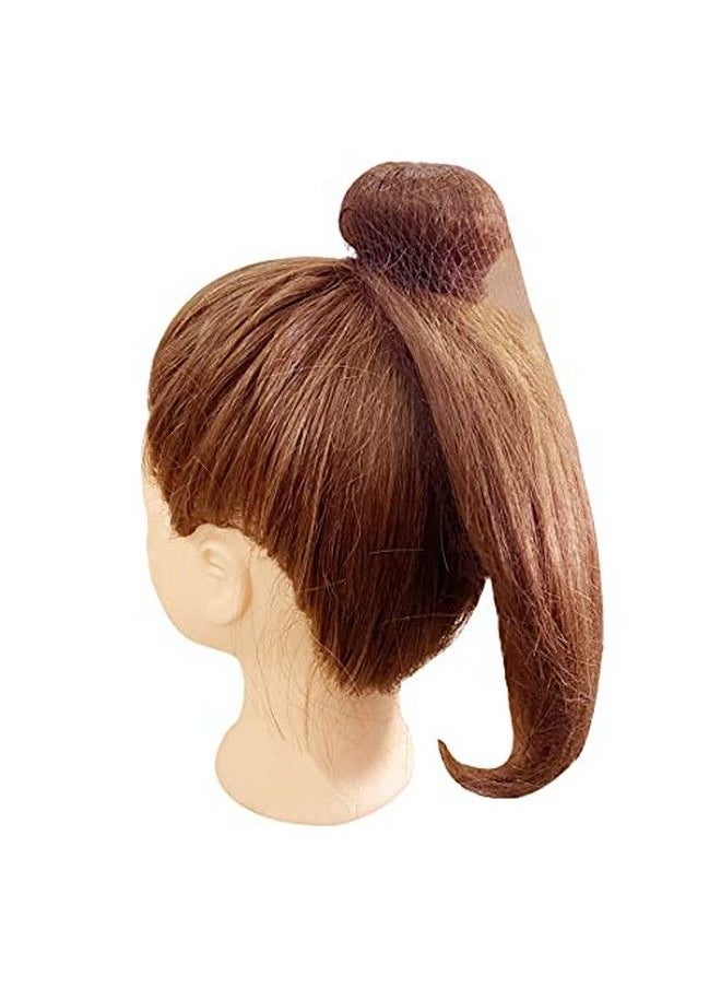 Polly Online 50Pcs Hair Nets Invisible Elastic Edge Mesh Bun Hair Nets For Ballet Dance 20" Brown  - Image 5
