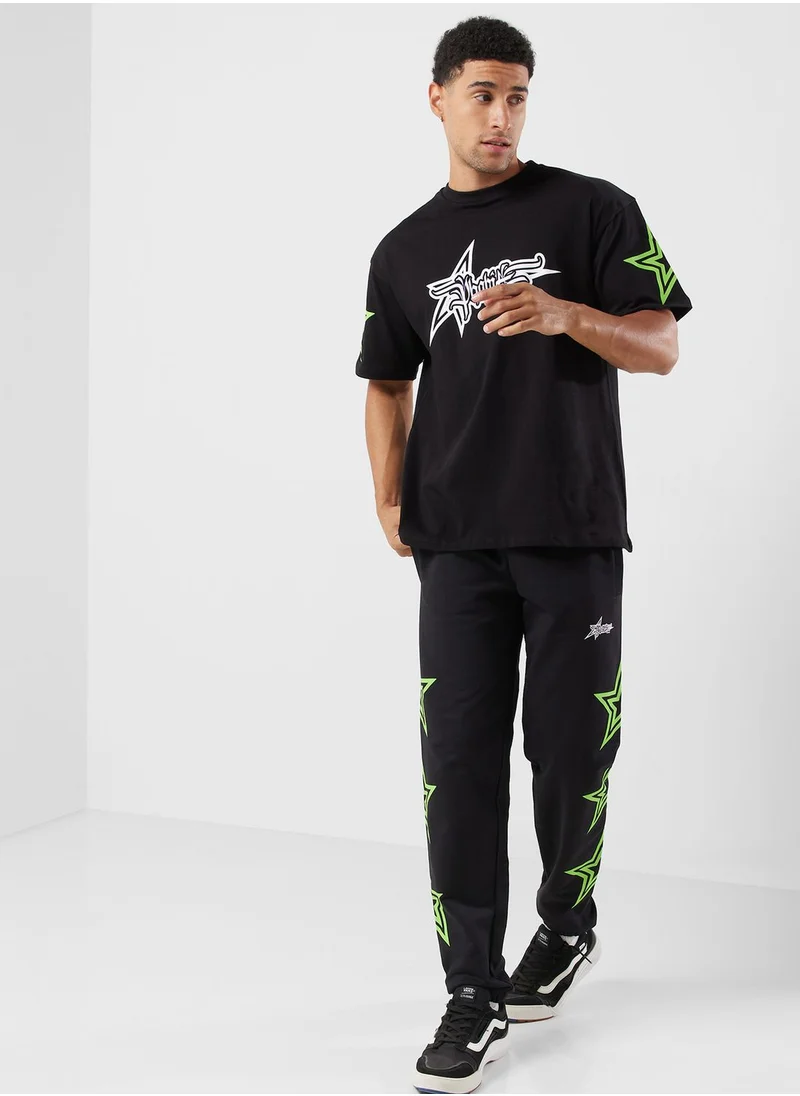 phobia Start Printed Logo Pants