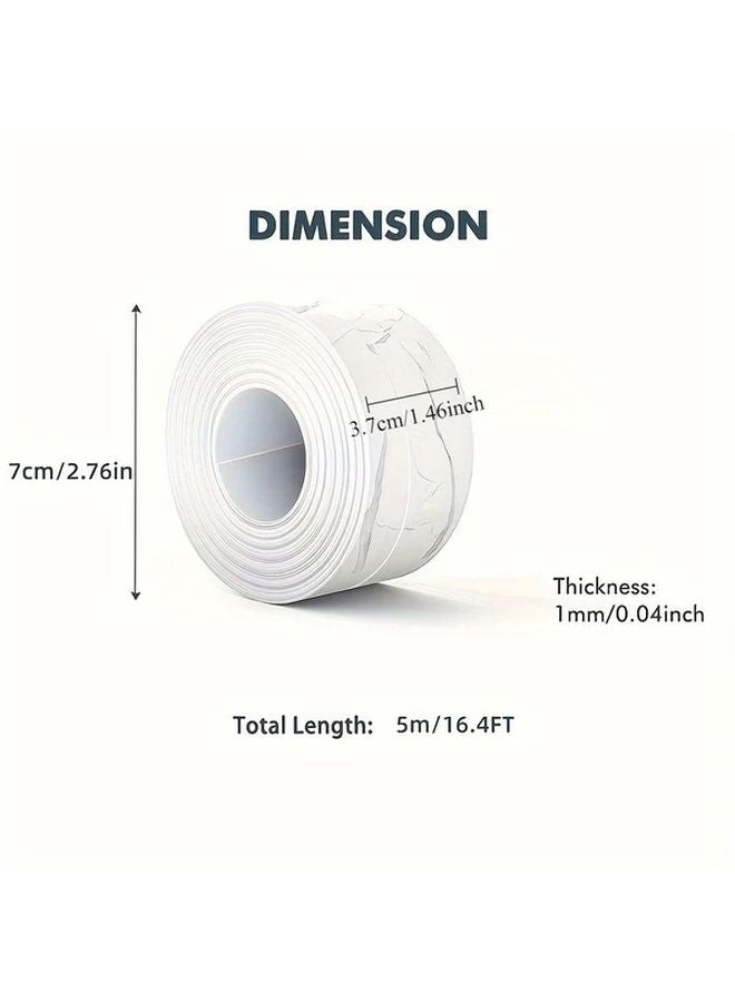 Crack Pattern PVC Self Adhesive Caulk Tape Waterproof Sealant For Bathroom Kitchen Countertop - Image 4