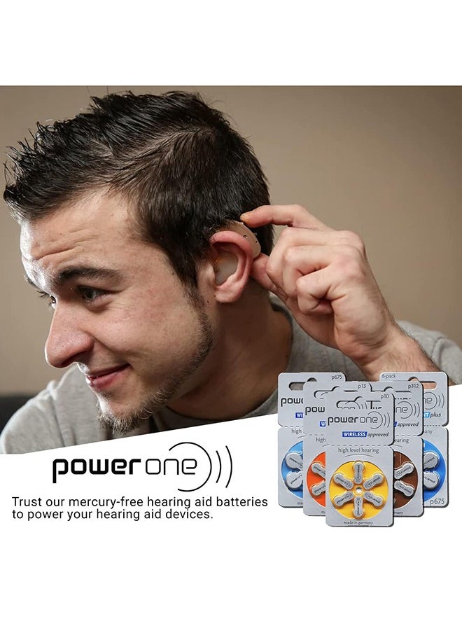 Power One - Power one 1.45V Hearing Aid Batteries - Pack Of 18 Pieces - Image 1