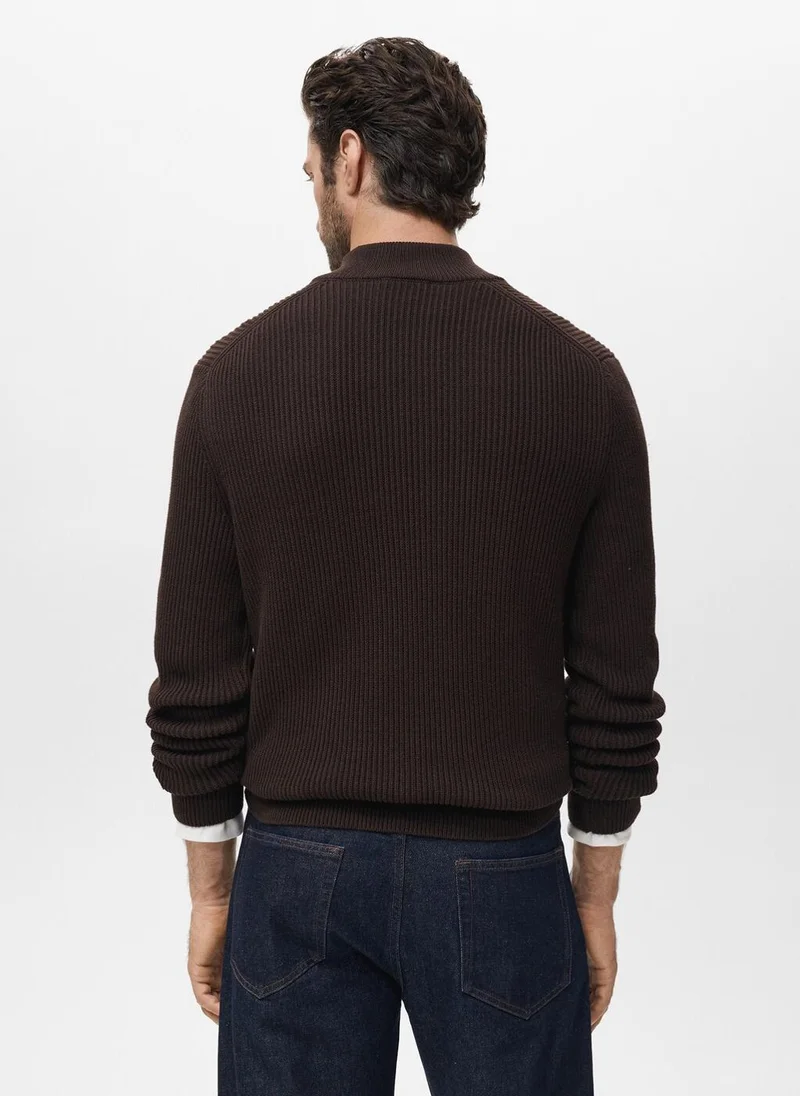 مانجو مان 100% cotton perkins-neck sweater