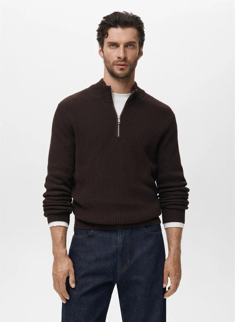 مانجو مان 100% cotton perkins-neck sweater