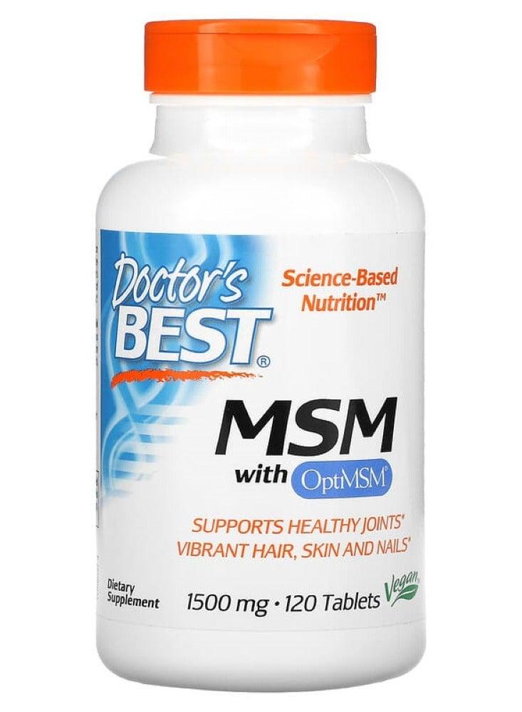 Doctor's BEST MSM with OptiMSM1500 mg 120 Tablets 