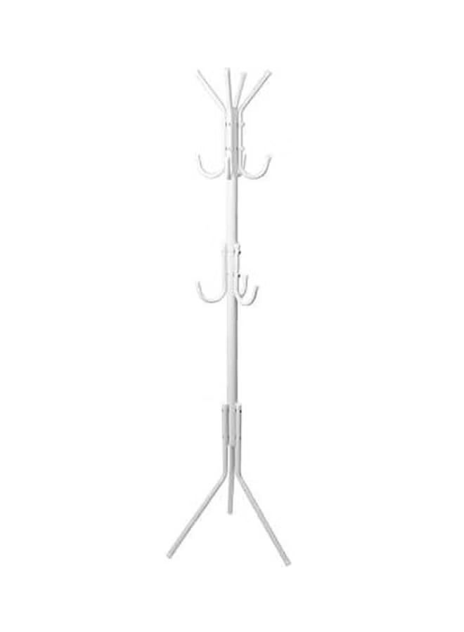 European style coat rack household coat rack metal rack hanger living room clothes hat rack White - Image 3