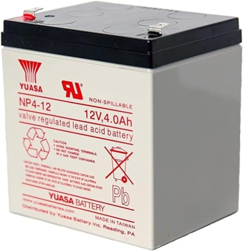 YUASA Battery NP4-12 12 V 4AH Battery - Image 1