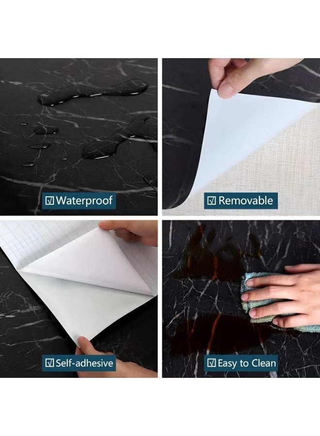 Thermal adhesive marble sticker roll – waterproof, adheres to walls, wood, ceramics and glass - Image 3