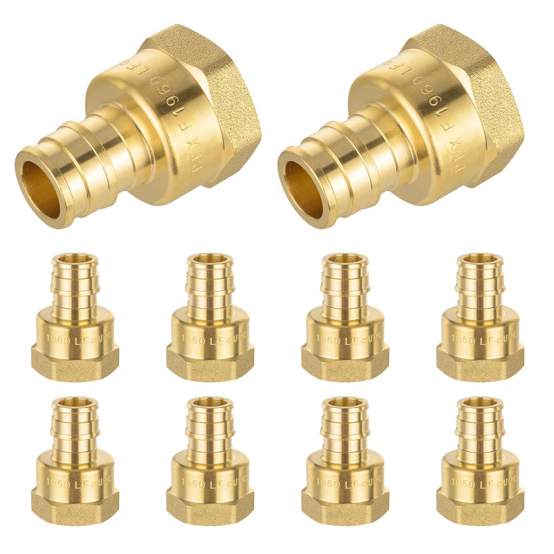 HeSun 10Pack PEXA FNPT Adapter Fitting 12 NPT Female x 12 PEXA Expansion Adapter ASTM F1960 - Image 2