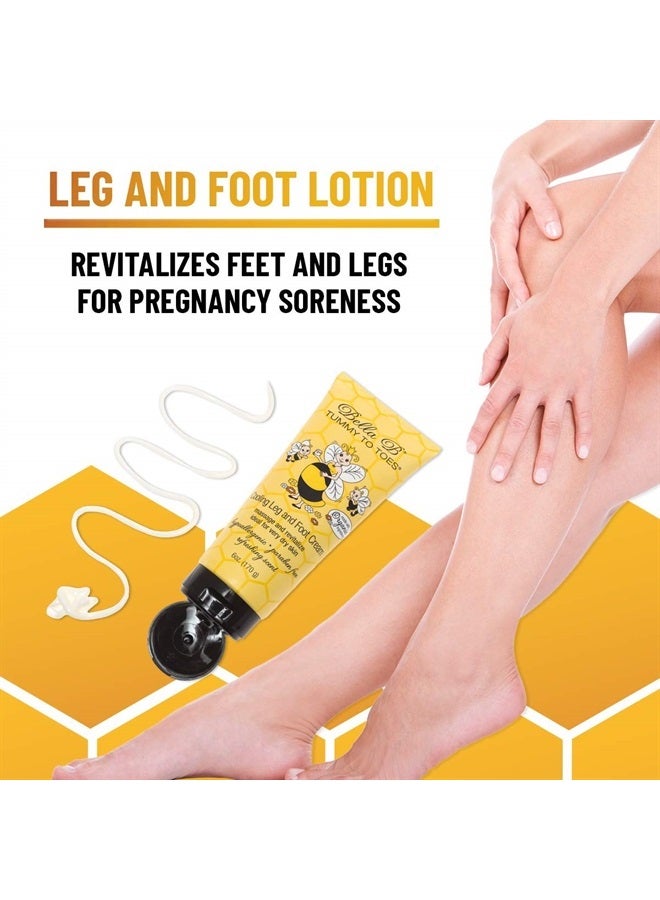 BELLA B Pregnancy Leg And Foot Cream 6 oz - Best Pregnancy Lotion For Feet - Made with Natural Ingredients - Bella B Lotion for Pregnancy Soreness - Image 2