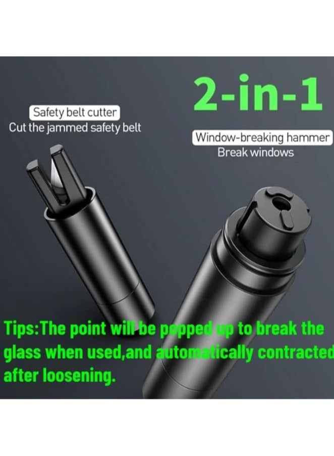 كابتن تيك قاطع نوافذ السيارة وقاطع حزام الأمان، قاطع نوافذ السيارة في حالات الطوارئ 2 في 1 وقاطع حزام الأمان، أداة إنقاذ طوارئ السيارة المحمولة لحوادث السيارات، منتجات السلامة الداخلية للسيارات - Image 2