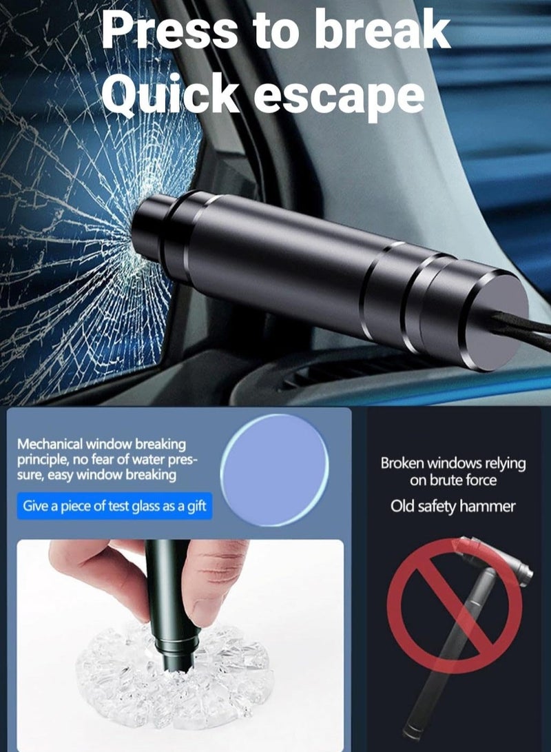 كابتن تيك قاطع نوافذ السيارة وقاطع حزام الأمان، قاطع نوافذ السيارة في حالات الطوارئ 2 في 1 وقاطع حزام الأمان، أداة إنقاذ طوارئ السيارة المحمولة لحوادث السيارات، منتجات السلامة الداخلية للسيارات - Image 3