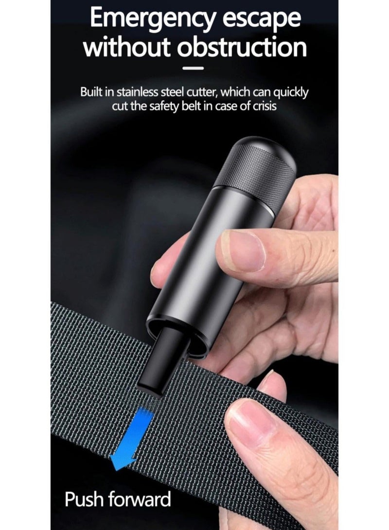 كابتن تيك قاطع نوافذ السيارة وقاطع حزام الأمان، قاطع نوافذ السيارة في حالات الطوارئ 2 في 1 وقاطع حزام الأمان، أداة إنقاذ طوارئ السيارة المحمولة لحوادث السيارات، منتجات السلامة الداخلية للسيارات - Image 4