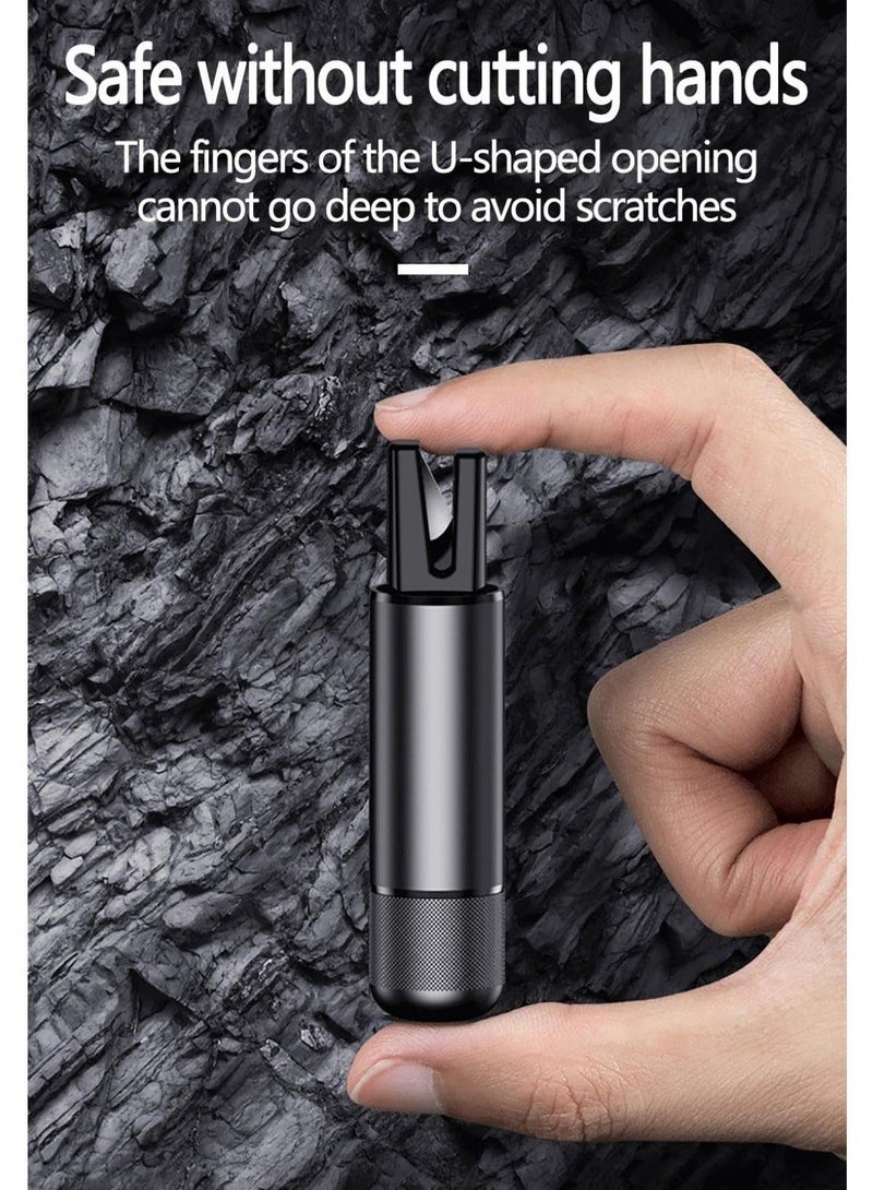 كابتن تيك قاطع نوافذ السيارة وقاطع حزام الأمان، قاطع نوافذ السيارة في حالات الطوارئ 2 في 1 وقاطع حزام الأمان، أداة إنقاذ طوارئ السيارة المحمولة لحوادث السيارات، منتجات السلامة الداخلية للسيارات - Image 5