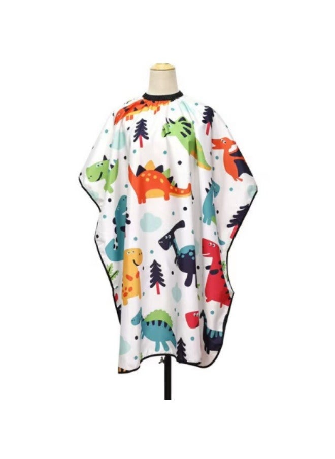 Generic Children's Haircut Little Dinosaur Cloth Baby Cartoon Shawl Haircut Apron  - Image 1