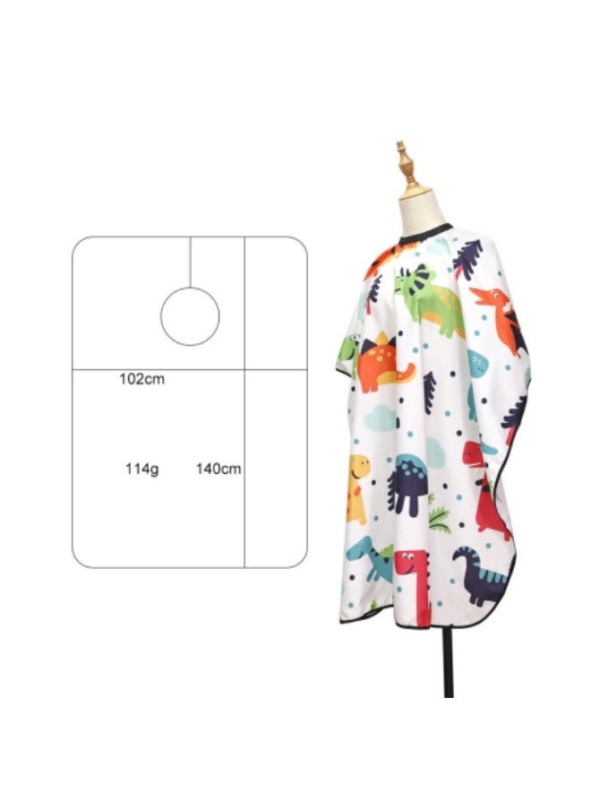 Generic Children's Haircut Little Dinosaur Cloth Baby Cartoon Shawl Haircut Apron  - Image 2