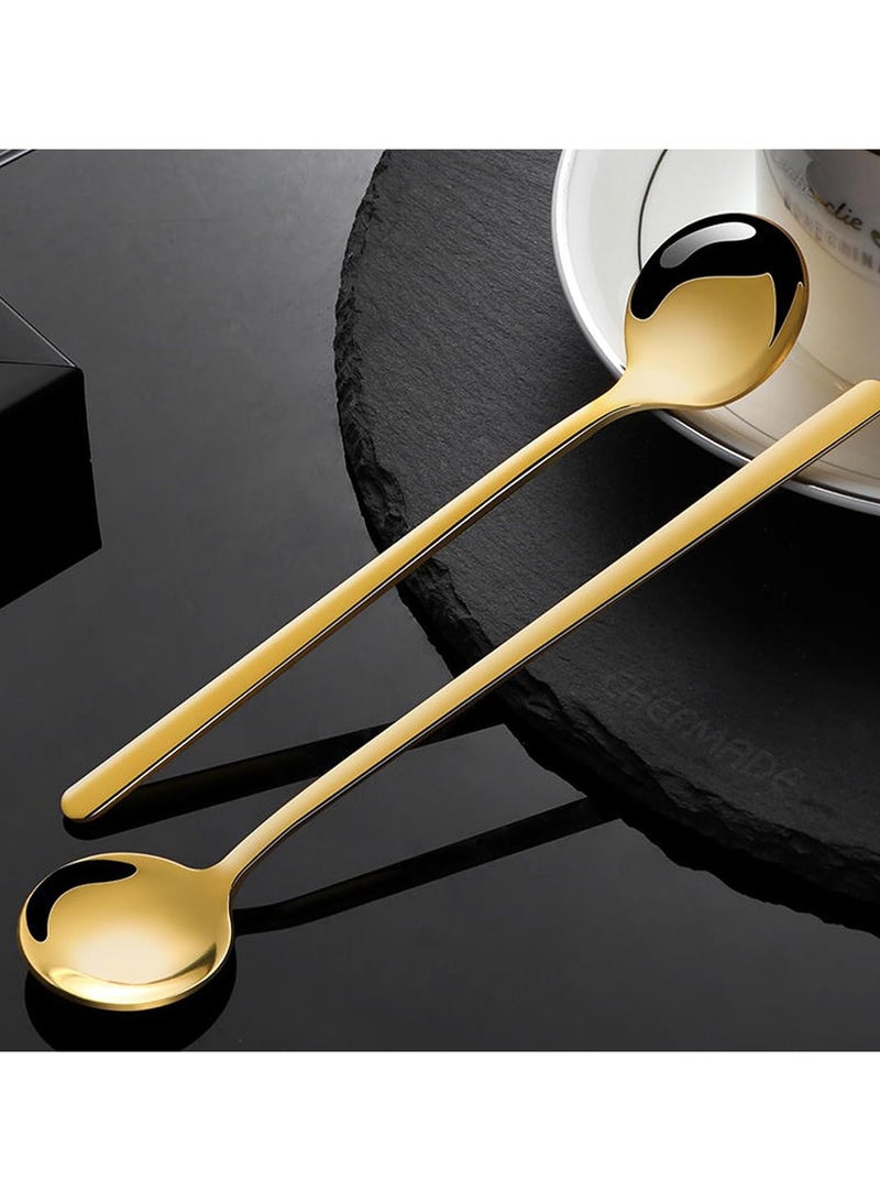 4 Pcs Stainless Steel Teaspoon Set, Mirror Polished Silverware Spoons, Dishwasher Safe for Tea Coffee Dessert Home Dining - Image 5