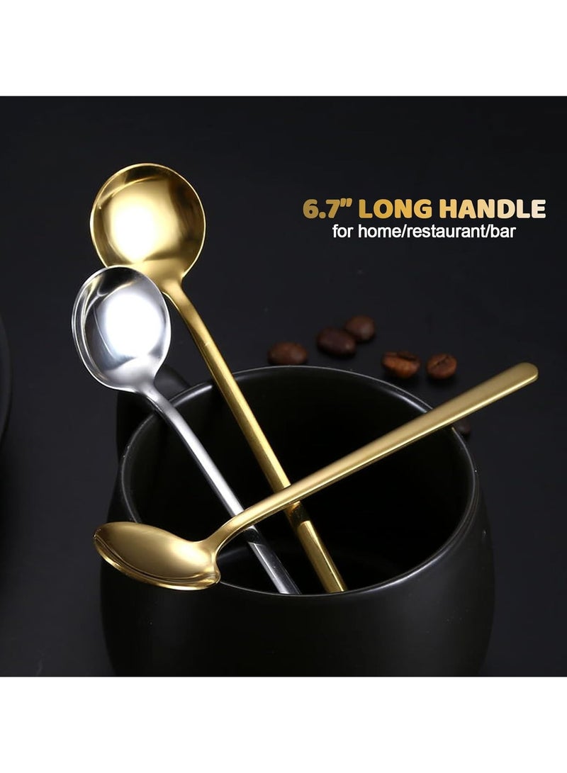 4 Pcs Stainless Steel Teaspoon Set, Mirror Polished Silverware Spoons, Dishwasher Safe for Tea Coffee Dessert Home Dining - Image 3