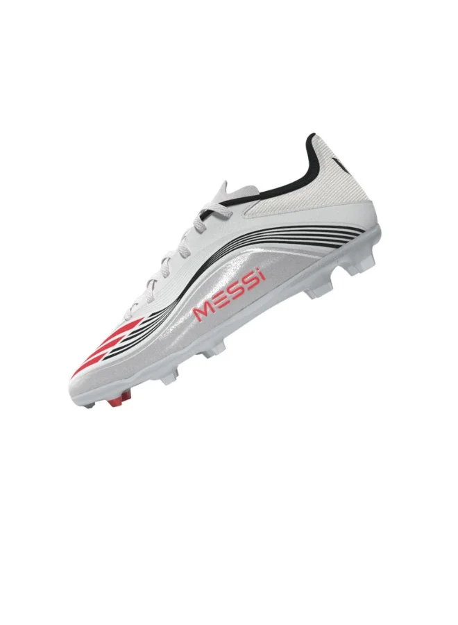 Adidas F50 Messi League Fg/Mg J U White Football/Soccer Shoes For Kids