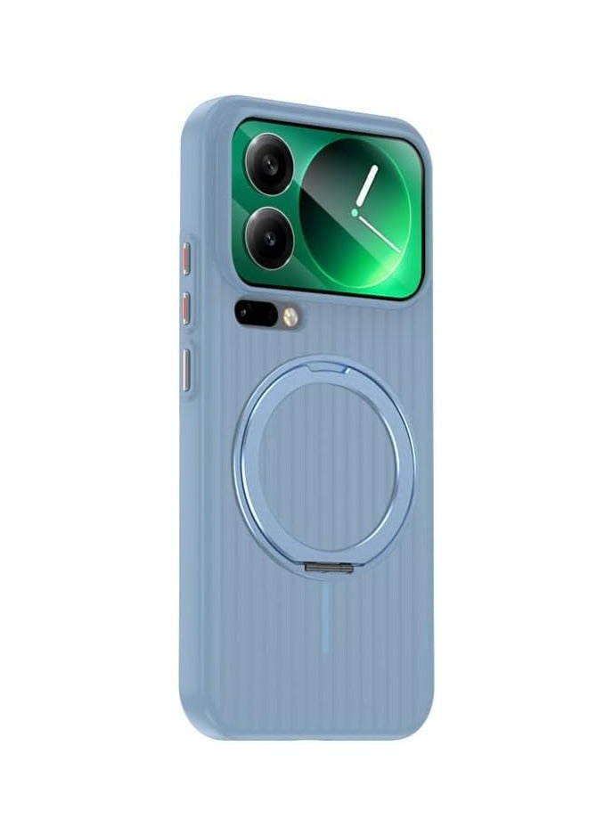 غطاء واقي مطفى متوافق مع هاتف Xiaomi 17 Pro (2025) - 【حامل دوار 360°】 【شحن لاسلكي مغناطيسي】 غطاء واقي مضاد للصدمات