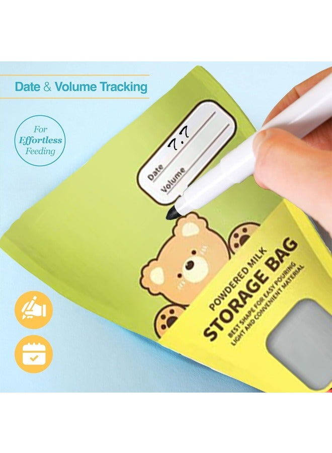 Vividorad Breastmilk Storage Bags, 30 Count Disposable Milk Storage Bag for Breastfeeding, No-Leak Milk Freezer Storage Pouches, Milk Storage Bags Self Standing BPA Free - Image 5