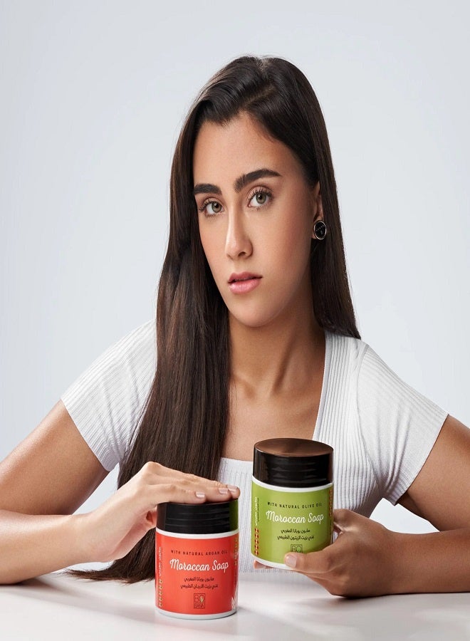 بوبانا صابون مغربي بزيت الزيتون الطبيعي - 500 غرام - Image 3