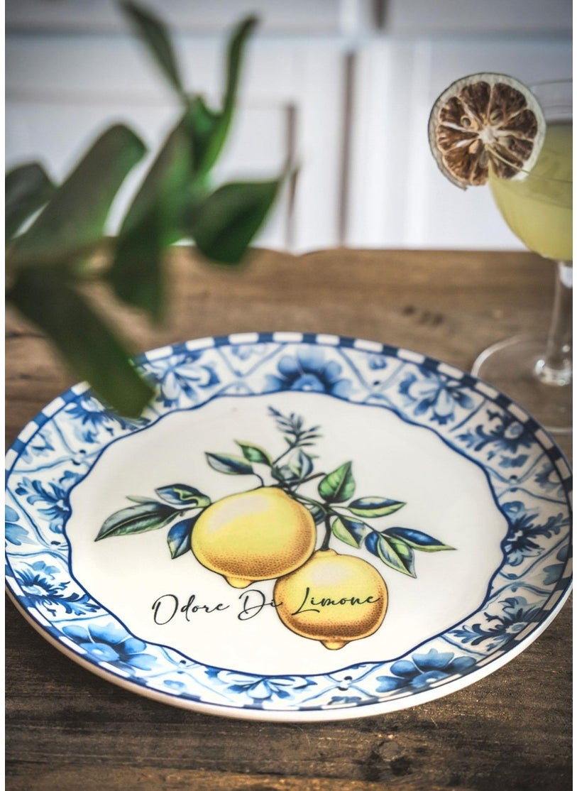 THE MIA Odore Di Limone Serving Plate Set of 6 26 cm ODL003  - Image 3