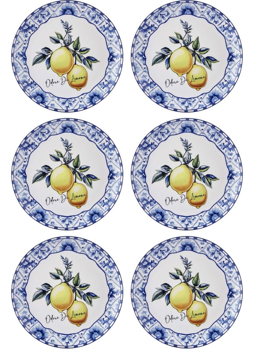 THE MIA Odore Di Limone Serving Plate Set of 6 26 cm ODL003  - Image 2