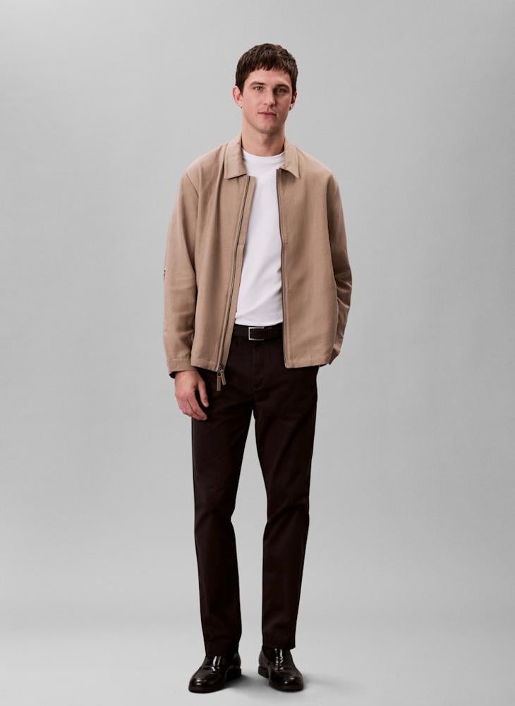 CALVIN KLEIN Long Sleeve Rayon Cotton Linen Jacket - Image 5