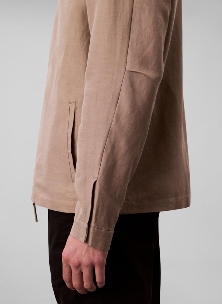 CALVIN KLEIN Long Sleeve Rayon Cotton Linen Jacket - Image 3